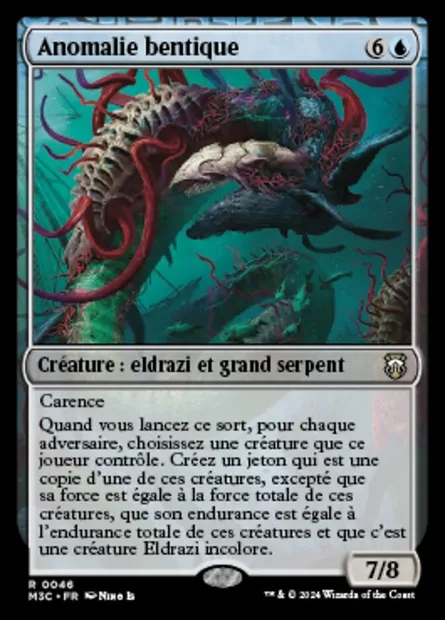 Anomalie bentique, carte Magic M3C 46 — extension Modern Horizons 3 Commander