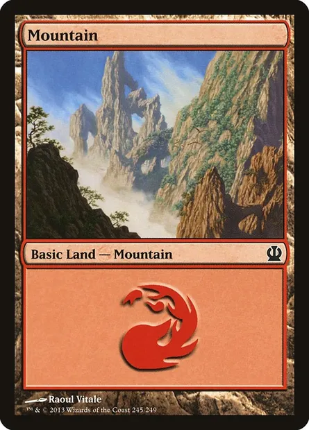 Mountain, Magic card THS 245 — Theros set
