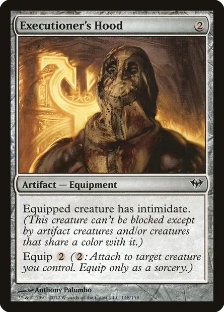 Executioner's Hood, Magic card DKA 148 — Dark Ascension set