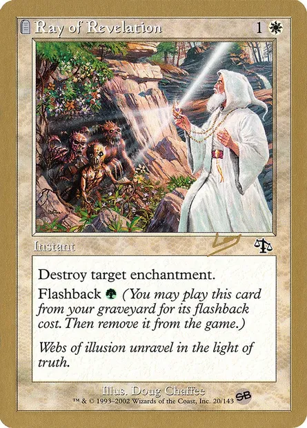 Ray of Revelation, Magic card WC02 rl20sb — World Championship Decks 2002 set