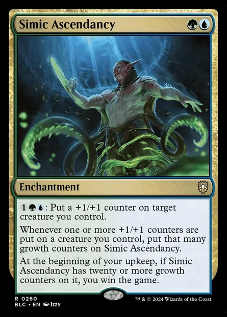 Simic Ascendancy, Magic card BLC 260 — Bloomburrow Commander set