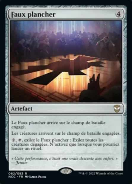 Faux plancher, carte Magic NCC 82 — extension New Capenna Commander