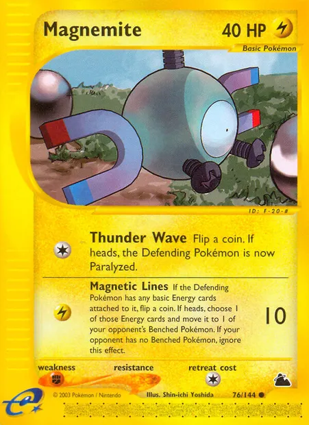 Magnemite, Pokémon card SK 76 — Skyridge set