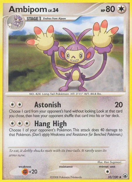 Capidextre, carte Pokémon MD 35 — extension Aube Majestueuse