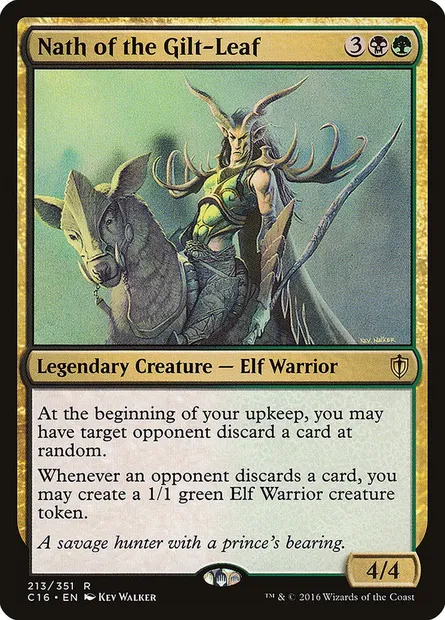 Nath of the Gilt-Leaf, Magic card C16 213 — Commander 2016 set