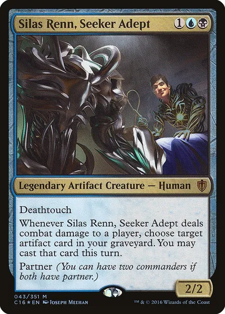 Silas Renn, Seeker Adept, Magic card C16 43 — Commander 2016 set