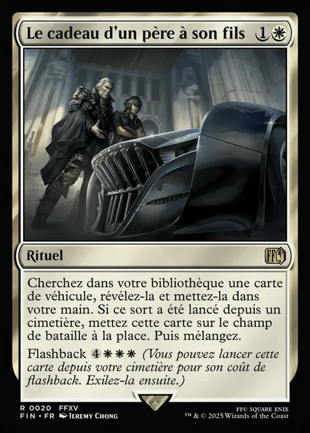Le cadeau d'un père à son fils, carte Magic FIN 20 — extension Final Fantasy
