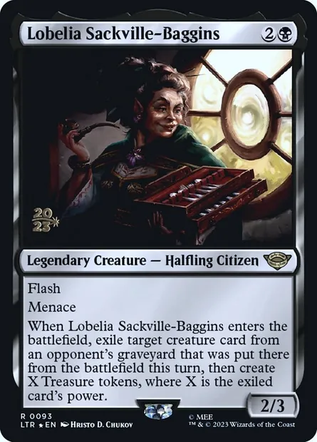 Lobelia Sackville-Baggins, Magic card PLTR 93s — Tales of Middle-earth Promos set