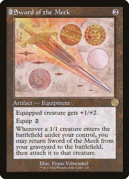 Sword of the Meek, Magic card BRR 122 — The Brothers' War Retro Artifacts set