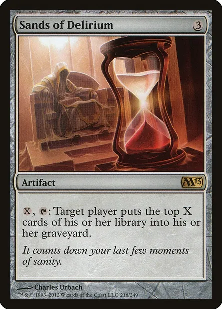 Sands of Delirium, Magic card M13 216 — Magic 2013 set