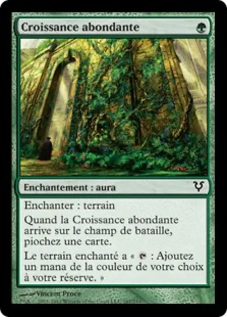 Croissance abondante, carte Magic AVR 167 — extension Avacyn ressuscitée