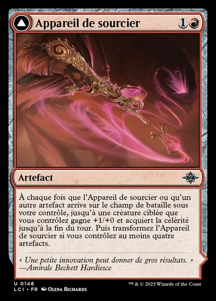 Appareil de sourcier // Grotte aux géodes, carte Magic LCI 146 — extension The Lost Caverns of Ixalan