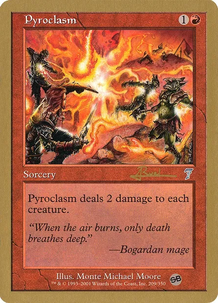 Pyroclasm, Magic card WC01 ar209sb — World Championship Decks 2001 set