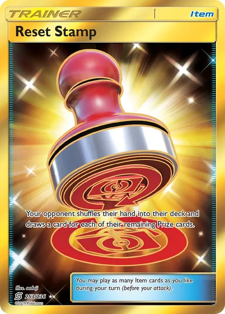 Reset Stamp, Pokémon card UNM 253 — Unified Minds set