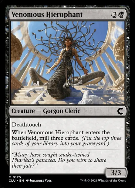 Venomous Hierophant, Magic card CLU 125 — Ravnica: Clue Edition set
