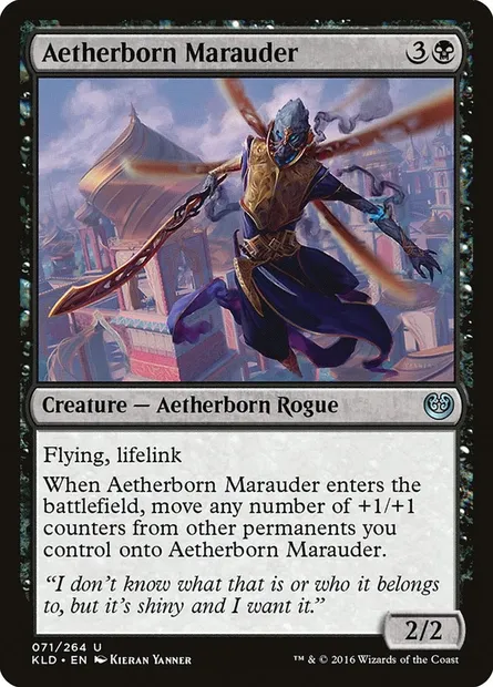 Aetherborn Marauder, Magic card KLD 71 — Kaladesh set