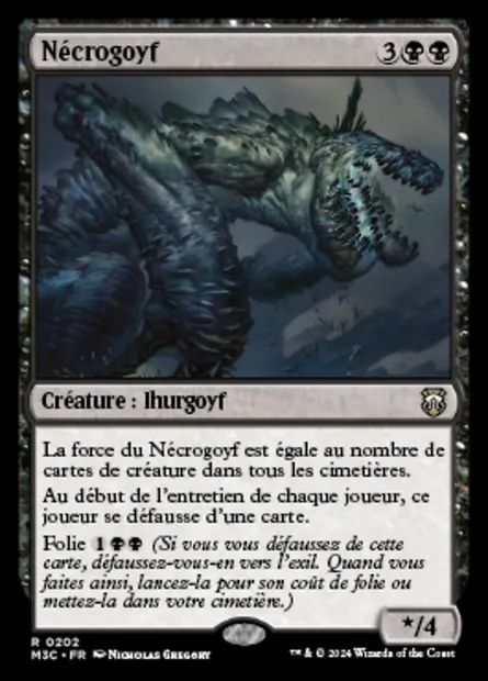 Nécrogoyf, carte Magic M3C 202 — extension Modern Horizons 3 Commander