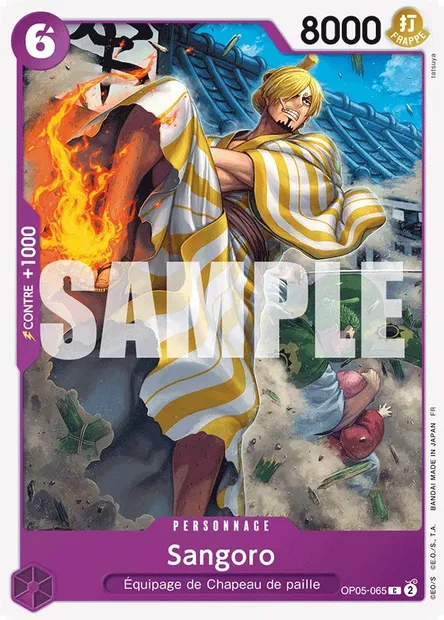 Sangoro, carte One Piece OP05-065 — extension AWAKENING OF THE NEW ERA