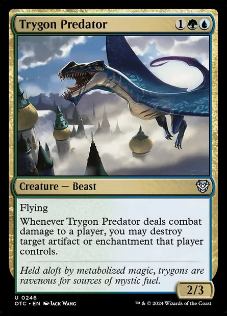 Trygon Predator, Magic card OTC 246 — Outlaws of Thunder Junction Commander set