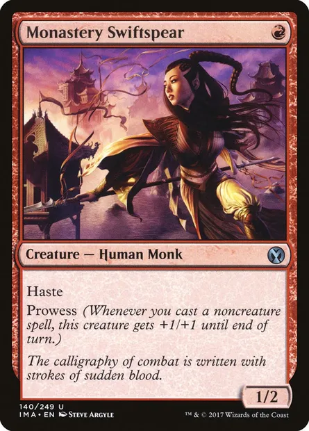 Monastery Swiftspear, Magic card IMA 140 — Iconic Masters set