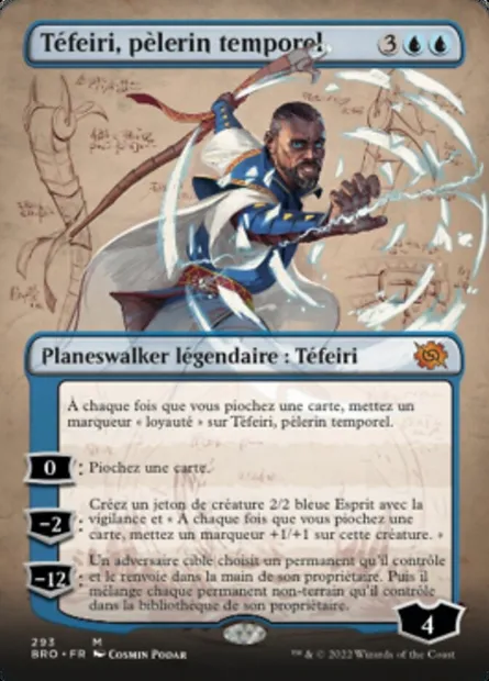 Téfeiri, pèlerin temporel, carte Magic BRO 293 — extension La Guerre Fratricide