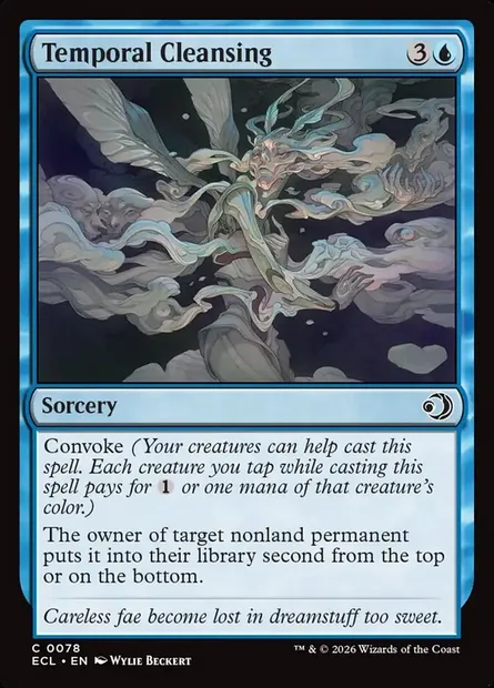 Temporal Cleansing, Magic card ECL 78 — Lorwyn Eclipsed set