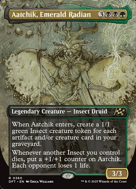 Aatchik, Emerald Radian, Magic card DFT 360 — Aetherdrift set