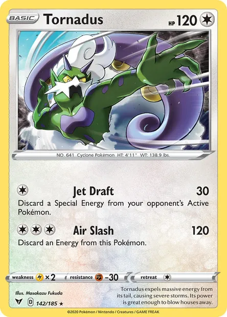 Tornadus, Pokémon card VIV 142 — Vivid Voltage set