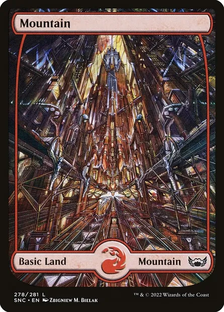 Mountain, Magic card SNC 278 — Streets of New Capenna set