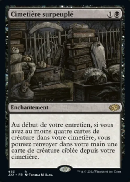 Cimetière surpeuplé, carte Magic J22 453 — extension Jumpstart 2022