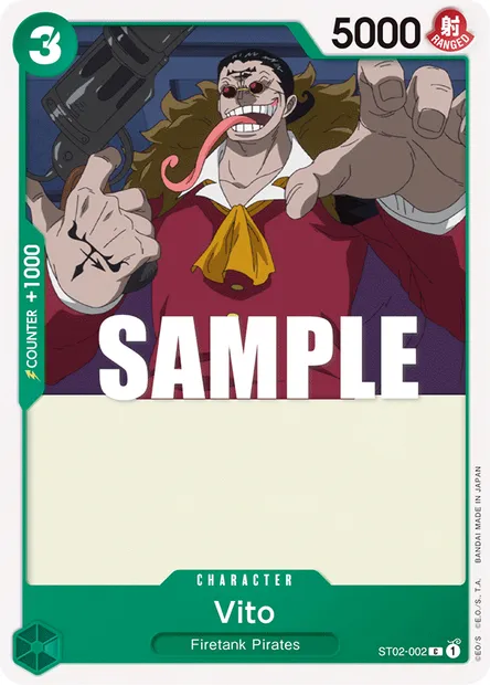 Vito, carte One Piece ST02-002 — extension Worst Generation
