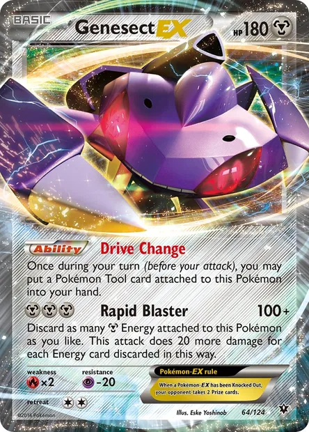 Genesect EX, Pokémon card FCO 64 — Fates Collide set