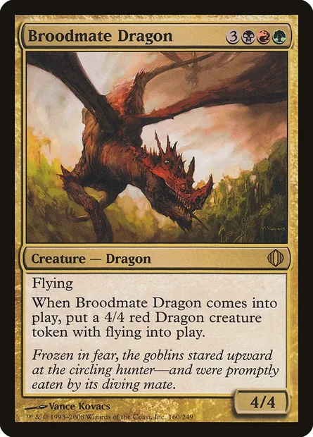 Broodmate Dragon, Magic card ALA 160 — Shards of Alara set
