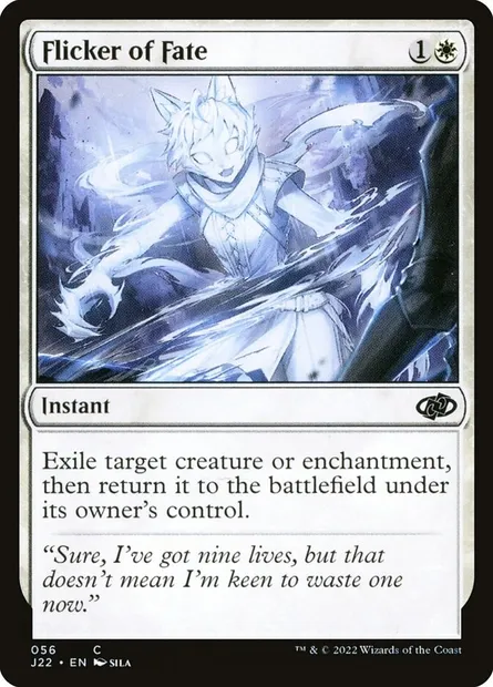 Flicker of Fate, Magic card J22 56 — Jumpstart 2022 set