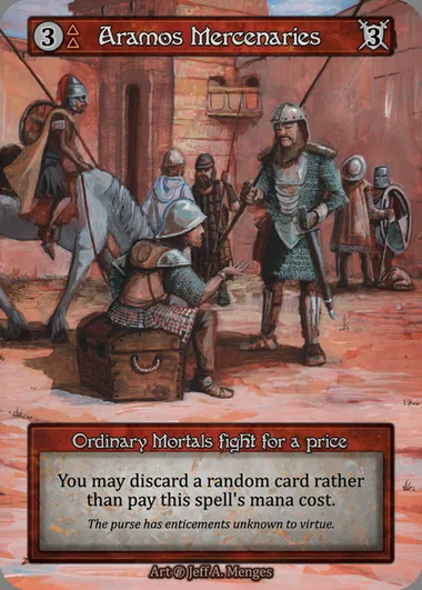 Aramos Mercenaries, Sorcery card BET 020 — Beta set