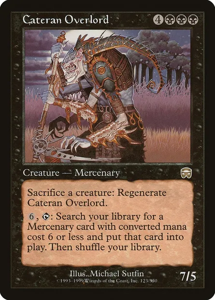 Cateran Overlord, Magic card MMQ 123 — Mercadian Masques set