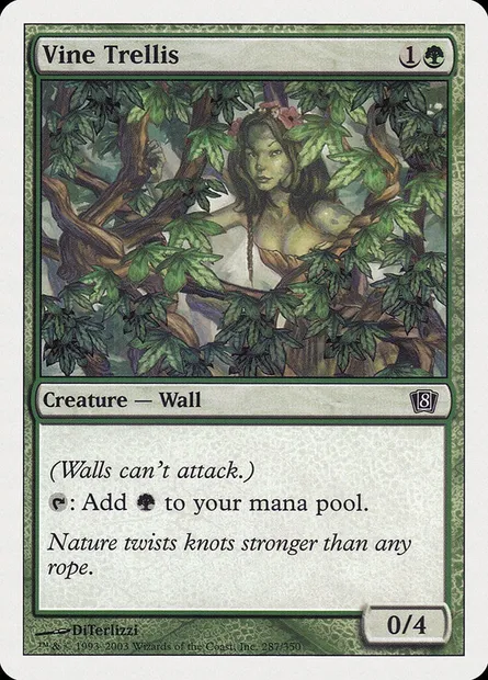 Treille, carte Magic 8ED 287 — extension Huitième Edition