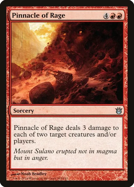 Pinnacle of Rage, Magic card BNG 105 — Born of the Gods set