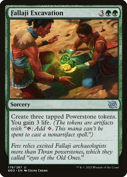 Fallaji Excavation, Magic card BRO 178 — The Brothers' War set