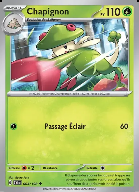 Chapignon, carte Pokémon SVI 004 — extension Écarlate et Violet