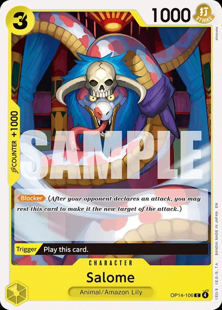 Salome, One Piece card OP14-106 — THE AZURE SEA’S SEVEN set