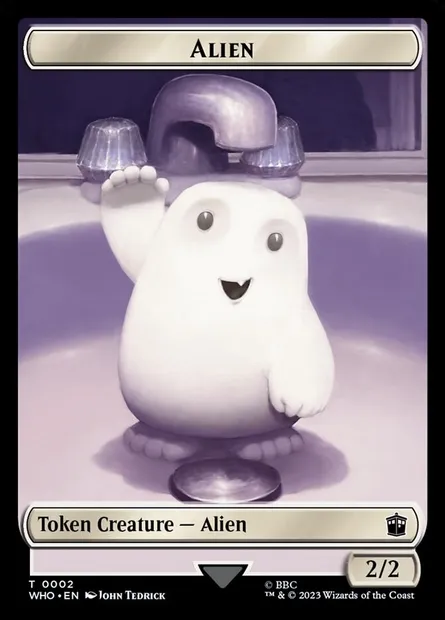 Alien, carte Magic TWHO 2 — extension Doctor Who Tokens