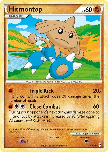 Kapoera, carte Pokémon CL 8 — extension L'appel des Légendes