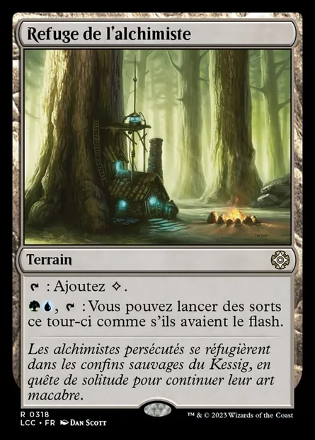Refuge de l'alchimiste, carte Magic LCC 318 — extension The Lost Caverns of Ixalan Commander