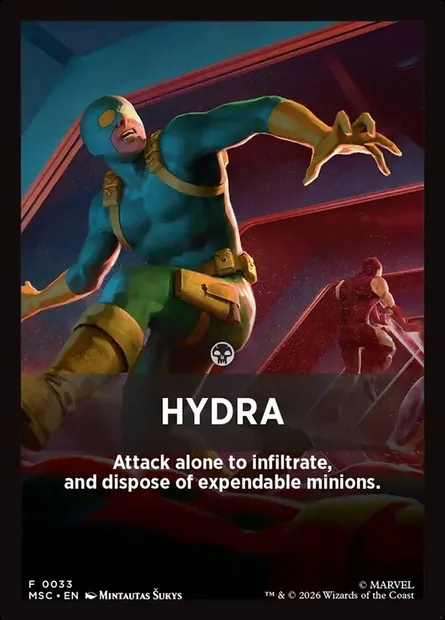 Hydra, carte Magic FMSC 33 — extension Marvel Super Heroes Jumpstart Front Cards