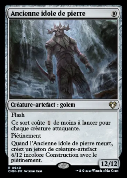 Ancienne idole de pierre, carte Magic CMM 940 — extension Commander Masters