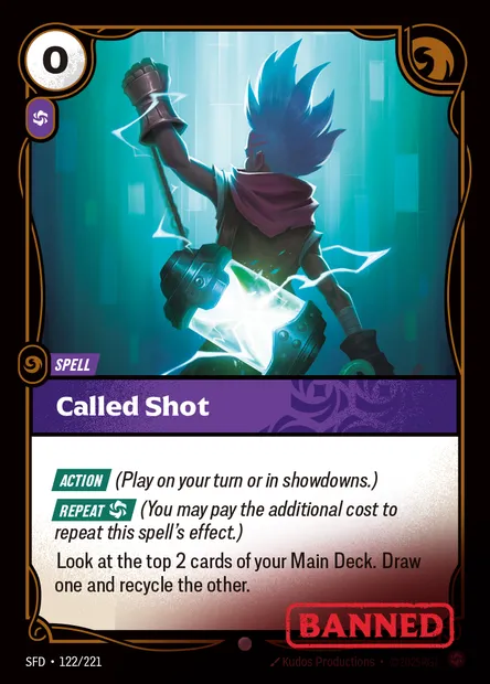 Called Shot, Riftbound card SFD 122 — Spiritforged set
