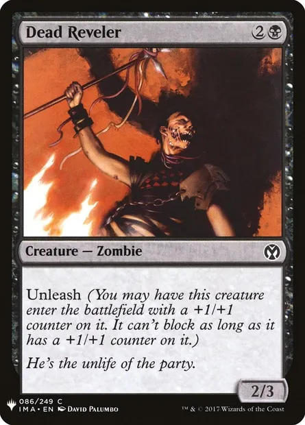 Fêtard décédé, carte Magic PLST IMA-86 — extension The List