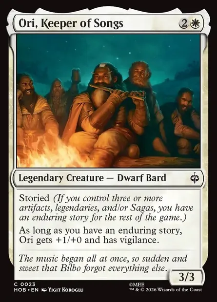 Ori, Keeper of Songs, Magic card HOB 23 — The Hobbit set