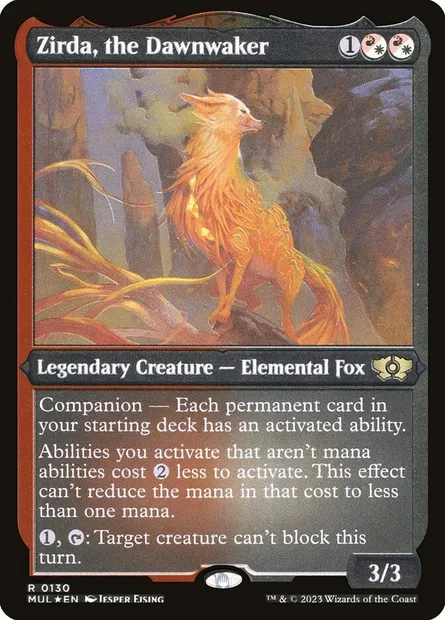 Zirda, the Dawnwaker, Magic card MUL 130 — Multiverse Legends set